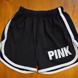 PINK Victoria's Secret Black and White Athletic Shorts